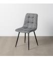 Green fabric-metal marl chair 44 x 52 x 86 cm