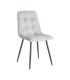 SILLA JASPEADO GRIS-BLANCO TEJIDO-METAL 44 X 52 X 86 CM