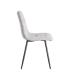 SILLA JASPEADO GRIS-BLANCO TEJIDO-METAL 44 X 52 X 86 CM