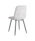 SILLA JASPEADO GRIS-BLANCO TEJIDO-METAL 44 X 52 X 86 CM