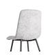 SILLA JASPEADO GRIS-BLANCO TEJIDO-METAL 44 X 52 X 86 CM
