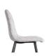 SILLA JASPEADO GRIS-BLANCO TEJIDO-METAL 44 X 52 X 86 CM
