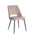 SILLA JASPEADO TAUPE TEJIDO-METAL 50 X 57 X 81 CM