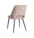 SILLA JASPEADO TAUPE TEJIDO-METAL 50 X 57 X 81 CM