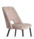 SILLA JASPEADO TAUPE TEJIDO-METAL 50 X 57 X 81 CM