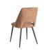 SILLA JASPEADO OCRE TEJIDO-METAL 50 X 57 X 81 CM