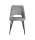 SILLA JASPEADO VERDE TEJIDO-METAL 50 X 57 X 81 CM