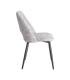 SILLA JASPEADO GRIS-BLANCO TEJIDO-METAL 50 X 57 X 81 CM