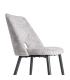 SILLA JASPEADO GRIS-BLANCO TEJIDO-METAL 50 X 57 X 81 CM