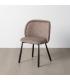 SILLA JASPEADO TAUPE TEJIDO-METAL 56 X 56 X 78 CM