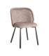 SILLA JASPEADO TAUPE TEJIDO-METAL 56 X 56 X 78 CM