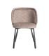 SILLA JASPEADO TAUPE TEJIDO-METAL 56 X 56 X 78 CM