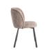 SILLA JASPEADO TAUPE TEJIDO-METAL 56 X 56 X 78 CM