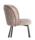 SILLA JASPEADO TAUPE TEJIDO-METAL 56 X 56 X 78 CM