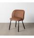 SILLA JASPEADO OCRE TEJIDO-METAL 56 X 56 X 78 CM