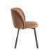 SILLA JASPEADO OCRE TEJIDO-METAL 56 X 56 X 78 CM
