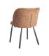 SILLA JASPEADO OCRE TEJIDO-METAL 56 X 56 X 78 CM