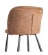 SILLA JASPEADO OCRE TEJIDO-METAL 56 X 56 X 78 CM