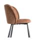 SILLA JASPEADO OCRE TEJIDO-METAL 56 X 56 X 78 CM