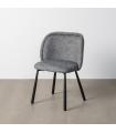 Green fabric-metal marl chair 56 x 56 x 78 cm