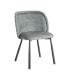 SILLA JASPEADO VERDE TEJIDO-METAL 56 X 56 X 78 CM