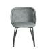 SILLA JASPEADO VERDE TEJIDO-METAL 56 X 56 X 78 CM