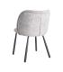SILLA JASPEADO GRIS-BLANCO TEJIDO-METAL 56 X 56 X 78 CM