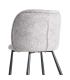 SILLA JASPEADO GRIS-BLANCO TEJIDO-METAL 56 X 56 X 78 CM