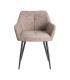 SILLA JASPEADO TAUPE TEJIDO-METAL 59 X 54 X 81 CM