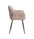 SILLA JASPEADO TAUPE TEJIDO-METAL 59 X 54 X 81 CM