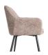 SILLA JASPEADO TAUPE TEJIDO-METAL 59 X 54 X 81 CM
