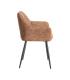 SILLA JASPEADO OCRE TEJIDO-METAL 59 X 54 X 81 CM