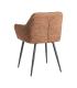 SILLA JASPEADO OCRE TEJIDO-METAL 59 X 54 X 81 CM