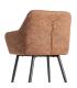 SILLA JASPEADO OCRE TEJIDO-METAL 59 X 54 X 81 CM