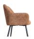 SILLA JASPEADO OCRE TEJIDO-METAL 59 X 54 X 81 CM