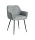 SILLA JASPEADO VERDE TEJIDO-METAL 59 X 54 X 81 CM