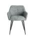SILLA JASPEADO VERDE TEJIDO-METAL 59 X 54 X 81 CM