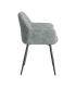 SILLA JASPEADO VERDE TEJIDO-METAL 59 X 54 X 81 CM