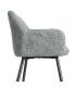 SILLA JASPEADO VERDE TEJIDO-METAL 59 X 54 X 81 CM