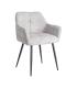 SILLA JASPEADO GRIS-BLANCO TEJIDO-METAL 59 X 54 X 81 CM
