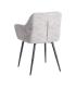 SILLA JASPEADO GRIS-BLANCO TEJIDO-METAL 59 X 54 X 81 CM