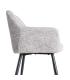 SILLA JASPEADO GRIS-BLANCO TEJIDO-METAL 59 X 54 X 81 CM