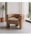 Khaki fabric living room armchair 81 x 72 x 69 cm