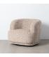 SILLÓN GIRATORIO GRIS TEJIDO SALÓN 89 X 87 X 71 CM