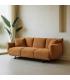 SOFÁ OCRE TEJIDO SALÓN 230 X 100 X 79 CM
