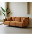 SOFÁ OCRE TEJIDO SALÓN 230 X 100 X 79 CM