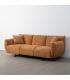 SOFÁ OCRE TEJIDO SALÓN 230 X 100 X 79 CM