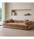 SOFÁ BEIGE TEJIDO SALÓN 245 X 100 X 64 CM