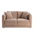 SOFÁ 2 PLAZAS TAUPE TEJIDO-MADERA 165 X 96 X 86 CM