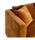 SOFÁ 2 PLAZAS OCRE TEJIDO-MADERA 165 X 96 X 86 CM